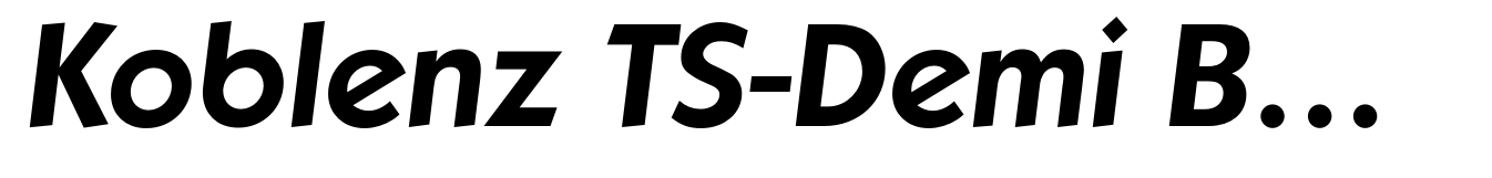 Koblenz TS-Demi Bold Italic